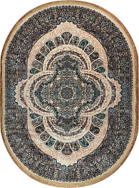 Овальный ковер  kover-rubin-20250a-oval-cream-cream | Иран