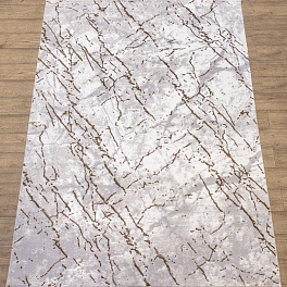 Прямоугольный ковер из полиэстера n901a-white-beige-1 | Турция