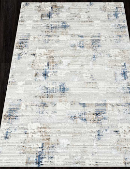Прямоугольный ковер из полиэстера da492 - 635 cream / navy | Турция