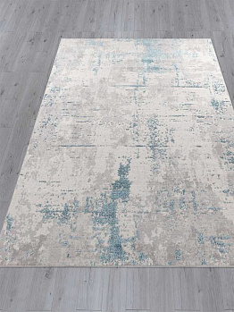 Прямоугольный ковер из полиэстера f169 - cream-d.blue | Россия