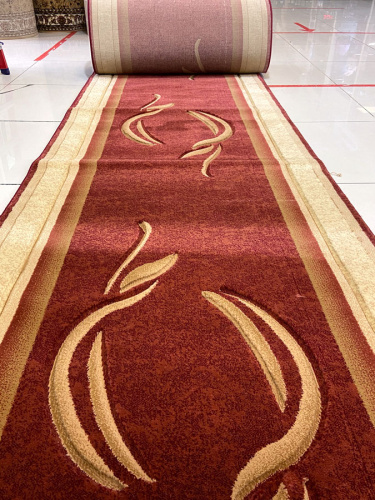 Ковровая дорожка Карвинг красный фото 2
