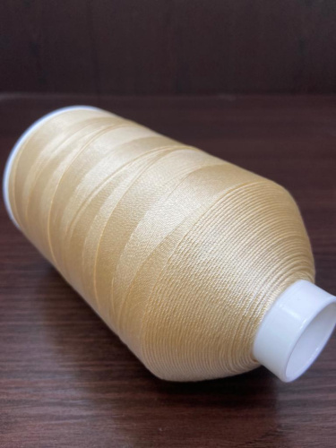 Лавсановая нить для оверлока светло бежевая Вторичная фото 5