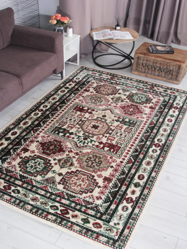 Ковер darga f667 - cream прямоугольник, 100% Heat-set PP, кремовый, 0,8×1,5, фото 3