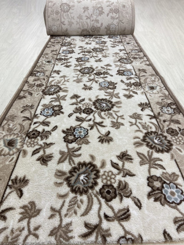 Ковровая дорожка Valencia Deluxe d325 - CREAM-BROWN фото 2