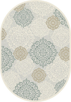 Овальный ковер из вискозы 38001-6555-61-o | Бельгия
