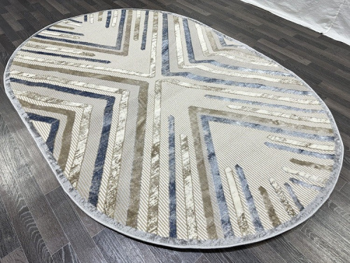 Semnan D037A_CREAM SHIRINK / BLUE FDY-овал фото 6