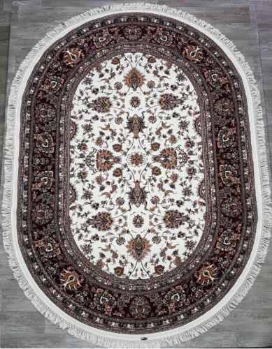 Abrishim 35032J OVAL CREAM / RED