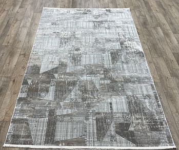 Прямоугольный ковер из полиэстера du65b-cream-hb-lightgrey | Турция