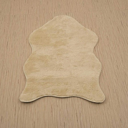Фигурный ковер из полиэстера 1000a-beige-2000-shkura | Турция