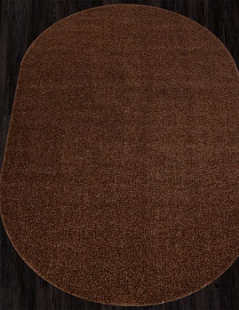 Овальный ковер из синтетики t600 - brown | Россия