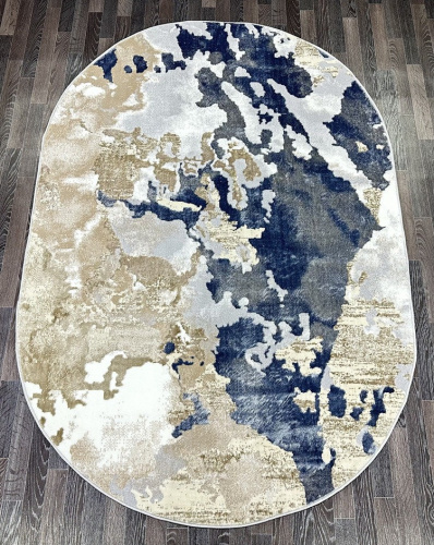 Semnan D039A_CREAM SHIRINK / BLUE FDY-овал