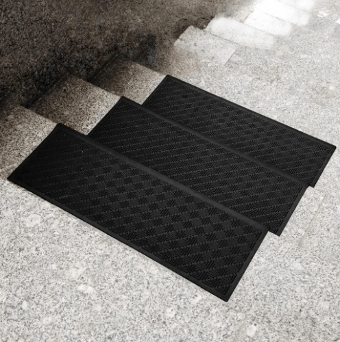 Резиновые накладки на ступени Модерн с загибом фото 7