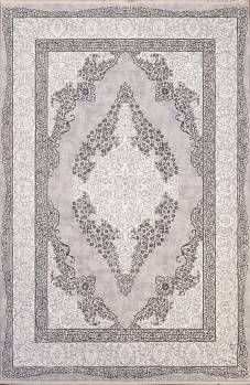 Прямоугольный ковер из полиэстера N893A WHITE / GRAY2 | Турция