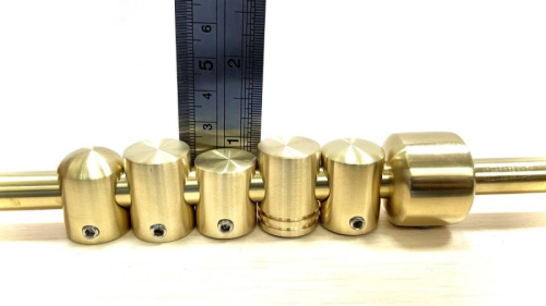 Ковродержатель из латуни L006 Пруток 12 мм. фото 3