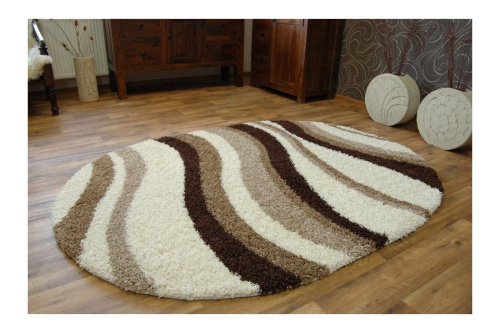 SHAGGY ULTRA s607 - BEIGE-BROWN_Овал фото 3