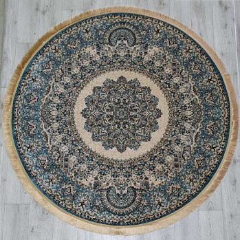 Круглый ковер  kover-rubin-20054a-daire-cream-tiffany | Иран