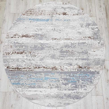 Круглый ковер из акрила 36556a-daire-l-beige-blue | Турция