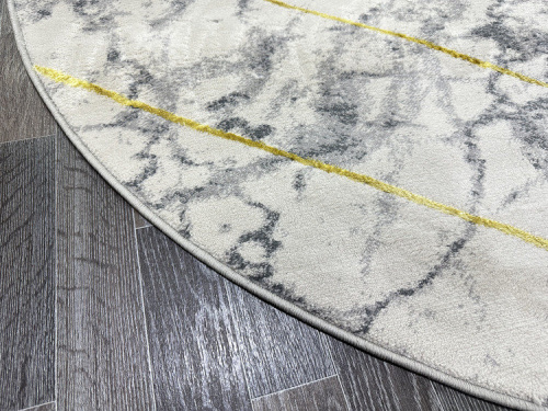 Ковер Fame 0166A_L. GREY / GOLD-овал фото 3