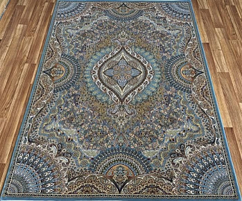 Прямоугольный ковер из акрила 3843a-blue-blue | Турция