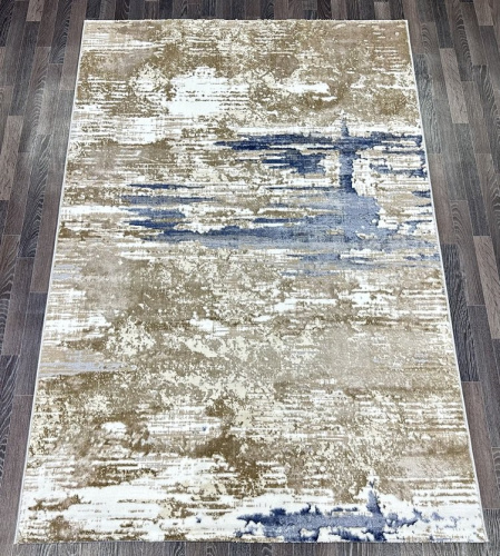 Semnan D068A_CREAM SHIRINK / BLUE FDY