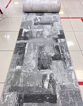Ковровая дорожка из синтетики ARMINA ARMINA 03758A - GREY / GREY | Турция