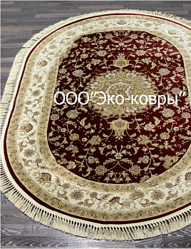 Овальный ковер из вискозы 2M003H - RED | Бельгия