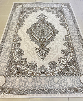Прямоугольный ковер из полиэстера 05953A Cream / Cream | Турция