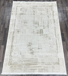Прямоугольный ковер из полиэстера 17306-white-cream | Турция