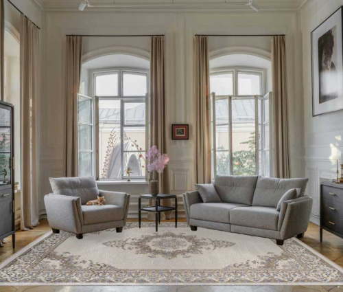 essa 27236a - cream / blue прямоугольник фото 3