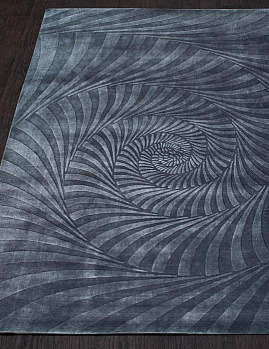 Прямоугольный ковер ручной работы CARVING WOOL VISCOSE HL 704 - GREY | Индия