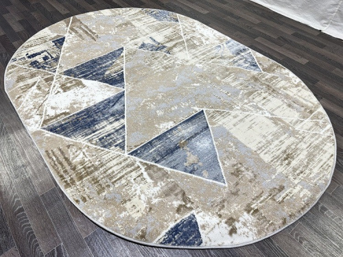 Semnan D067A_CREAM SHIRINK / BLUE FDY-овал фото 5