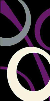 Ковровая дорожка из синтетики Sunrise V810 BLACK-VIOLET | Россия