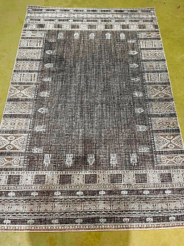 Прямоугольный ковер из полиэстера a501bl-d-grey-grey | Турция