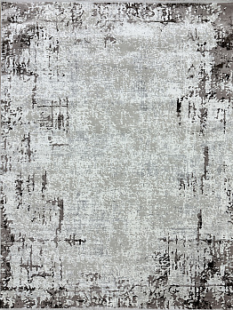 Прямоугольный ковер из полиэстера 04101o-black-beige | Турция