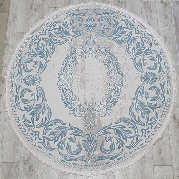 Круглый ковер из акрила 36567a-daire-blue-blue | Турция