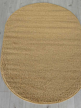 Овальный ковер из синтетики t600 - beige 2 | Россия