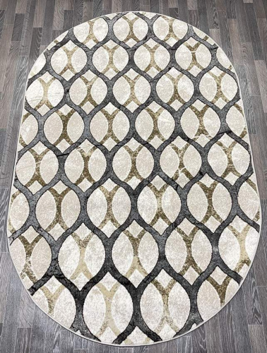 Aura 40383B_COKME BEJ / ACIK GRI овал