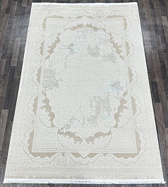 Прямоугольный ковер из полиэстера 17301-white-beige | Турция