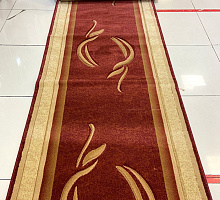 Ковровая дорожка Карвинг красный
