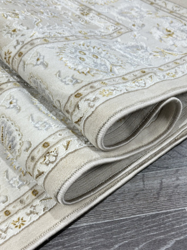 Ковер Iran collection A067A_LIGHT BEIGE SHRINK / LIGHT BEIGE SHRINK o, из полиэстера, кремовый, 1,2×1,8, фото 2