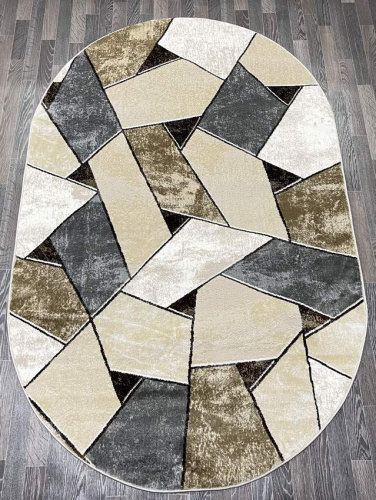 Ковер Aura 40676C_VIZON / KAHVE овал