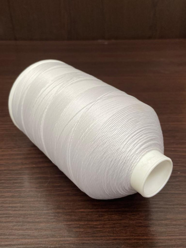 Лавсановая нить для оверлока белая Вторичная фото 5