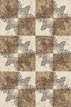 Прямоугольный ковер из синтетики D304 CREAM BROWN | Россия