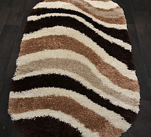 SHAGGY ULTRA s607 - BEIGE-BROWN_Овал