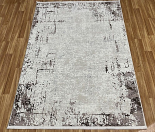 Прямоугольный ковер из полиэстера 04101o-black-beige | Турция