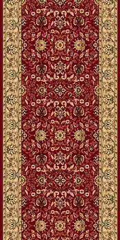 Ковровая дорожка из синтетики Olympos D076 RED_dor | Россия