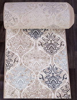 Ковровая дорожка из синтетики Valencia Deluxe (Меринос) D310 CREAM-BROWN_dor | Россия
