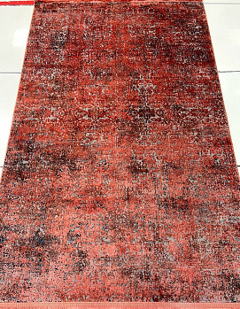 Прямоугольный ковер из вискозы MAXELL OVERDYE A556A_Sh_L_Grey_Red3 | Турция