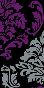 Ковровая дорожка из синтетики Sunrise V812 BLACK-VIOLET | Россия