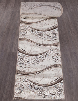 Ковровая дорожка из синтетики Valencia Deluxe (Меринос) D312 CREAM-BROWN_dor | Россия
